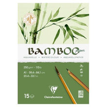 Bamboo Watercolour Paper Pad (A1, 250gsm, 15 sheets)