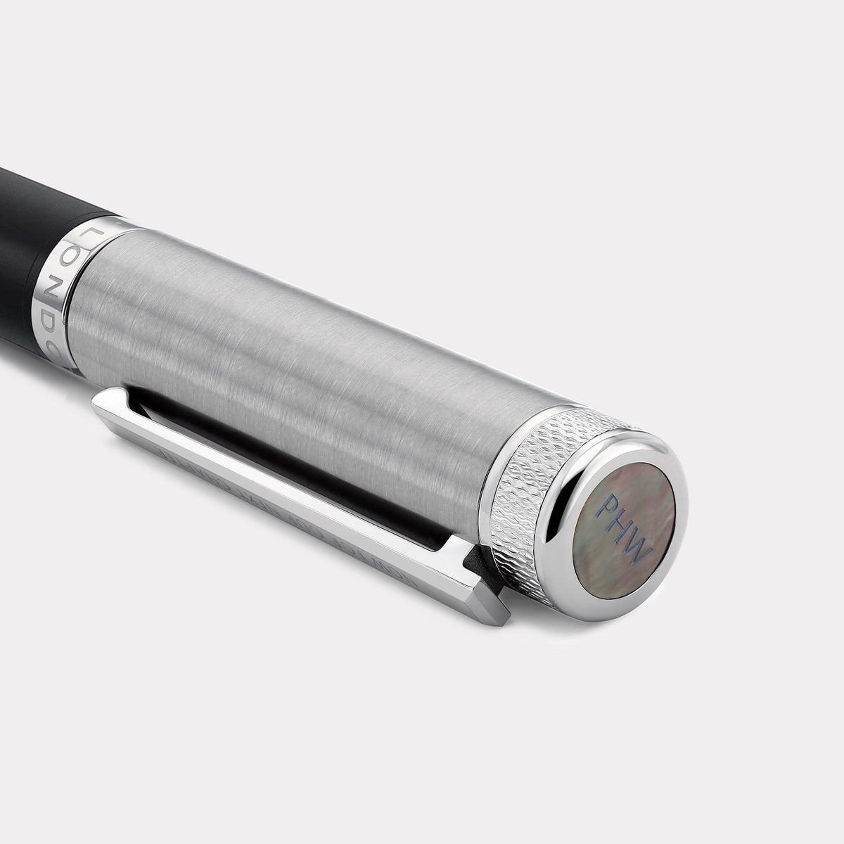 Thomas Slim Barley Classic Fountain Pen – Classic Black & Steel