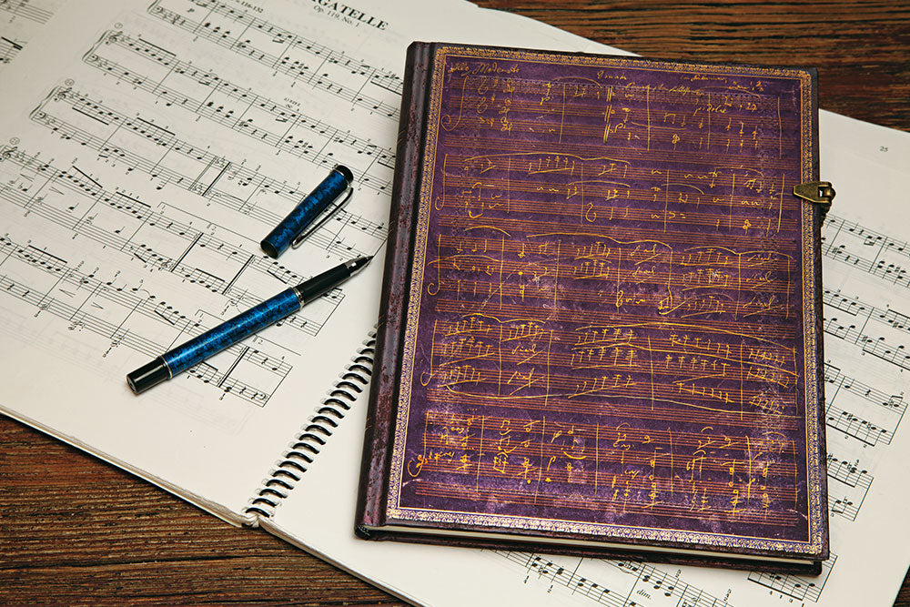 Paperblanks Beethoven’s 250th Birthday Ultra Hardback Journal – Lined, 144 Pages – design detail