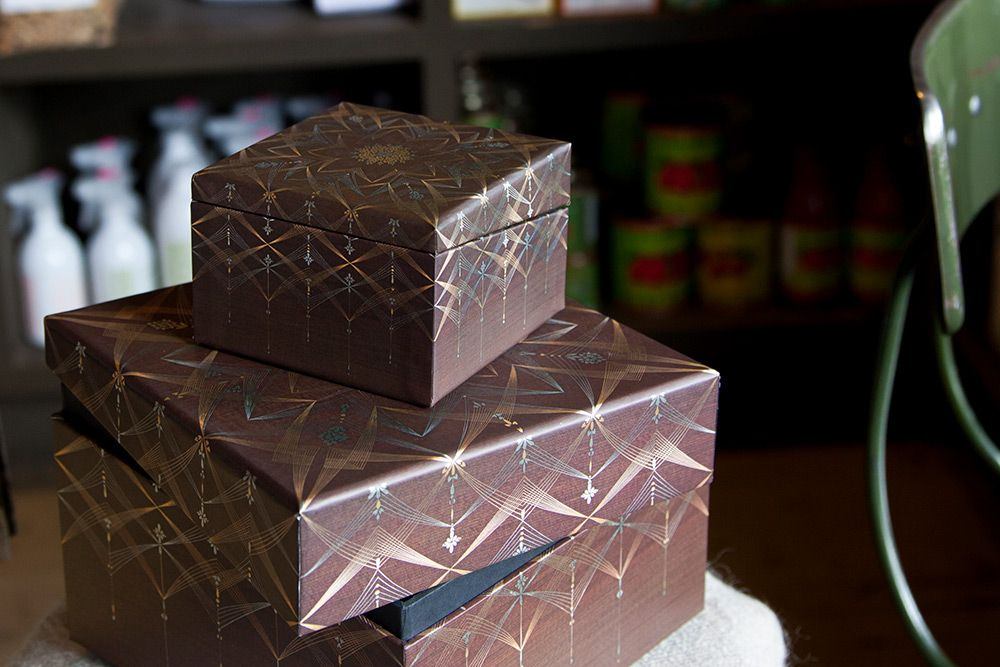Paperblanks Bhava Square Ultra Memento Box – design detail
