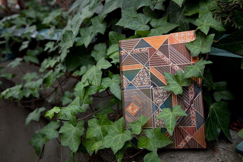 Paperblanks Bija Mini Hardback Journal – Plain, 176 Pages – design detail