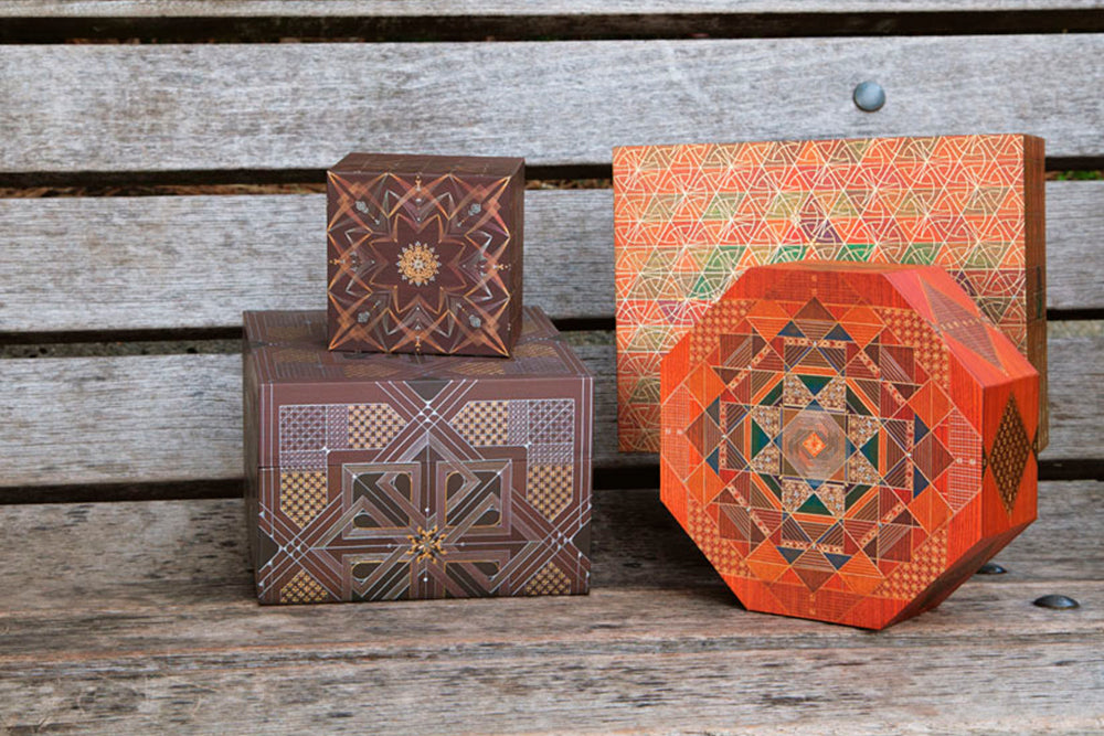Paperblanks Bija Mini Hardback Journal – Plain, 176 Pages – design detail
