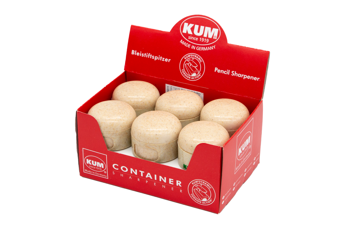 KUM 208 M2 Biofibre Double Sharpener with Domed Container