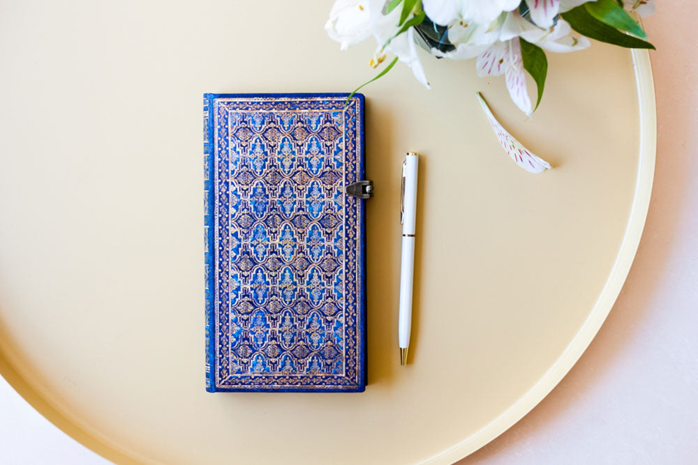 Paperblanks Blue Rhine Bookmark – design detail