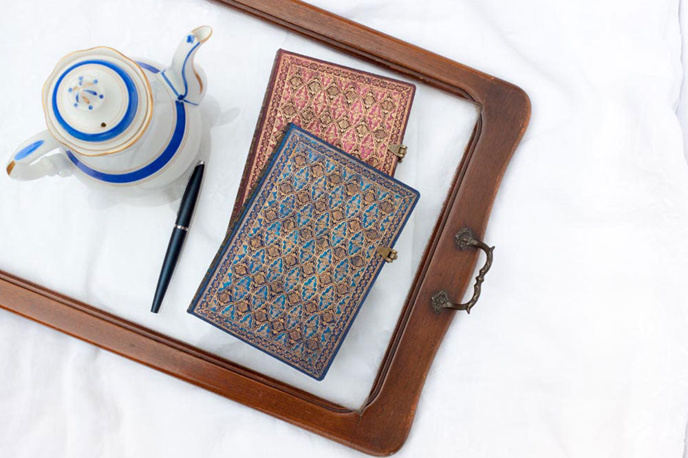 Paperblanks Blue Rhine Bookmark – design detail