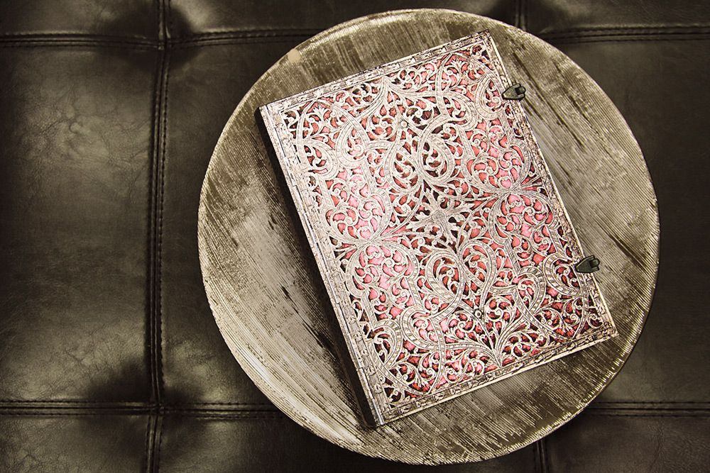 Paperblanks Blush Pink Ultra Hardback Journal – Lined, 240 Pages – design detail