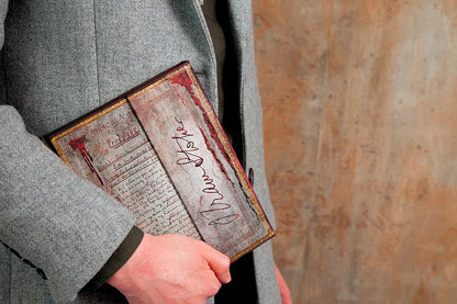 Paperblanks Bram Stoker, Dracula Mini Hardback Journal – Plain, 176 Pages – design detail