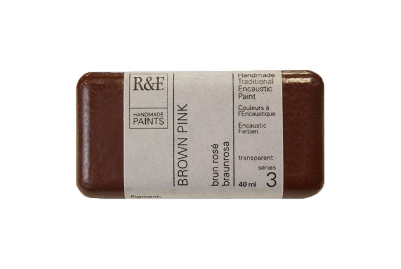 R&F Encaustic Paint 40ml – Brown Pink