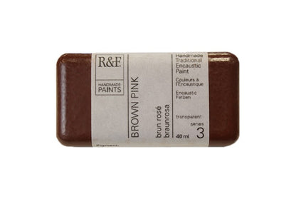 R&F Encaustic Paint 40ml – Brown Pink