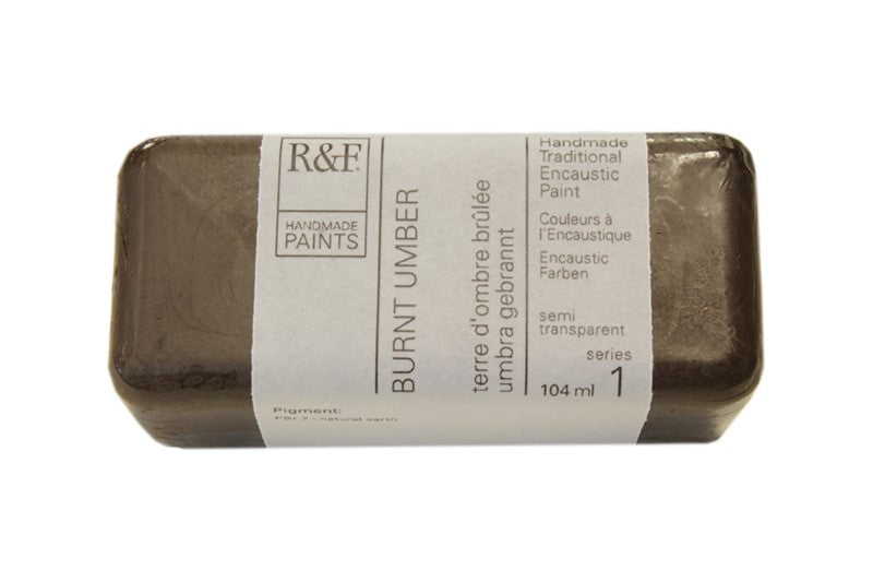 R&F Encaustic Paint 104ml – Burnt Umber