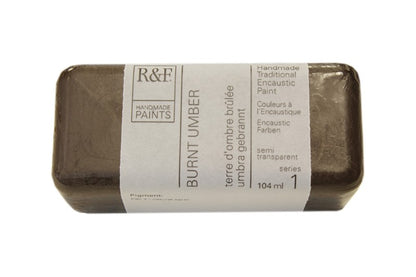 R&F Encaustic Paint 104ml – Burnt Umber