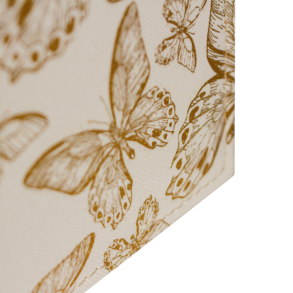 Kenro Butterfly memo photo album – gold foil corner detail
