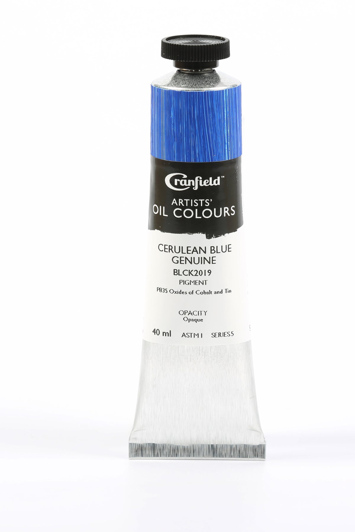 Cranfield Artists' Oil Colour 40ml – Cerulean Blue Genuine (Series 5)