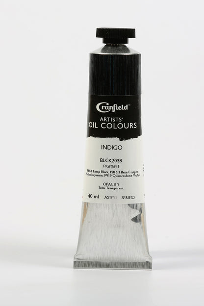 Cranfield Artists' Oil Colour 40ml – Indigo (Series 2)