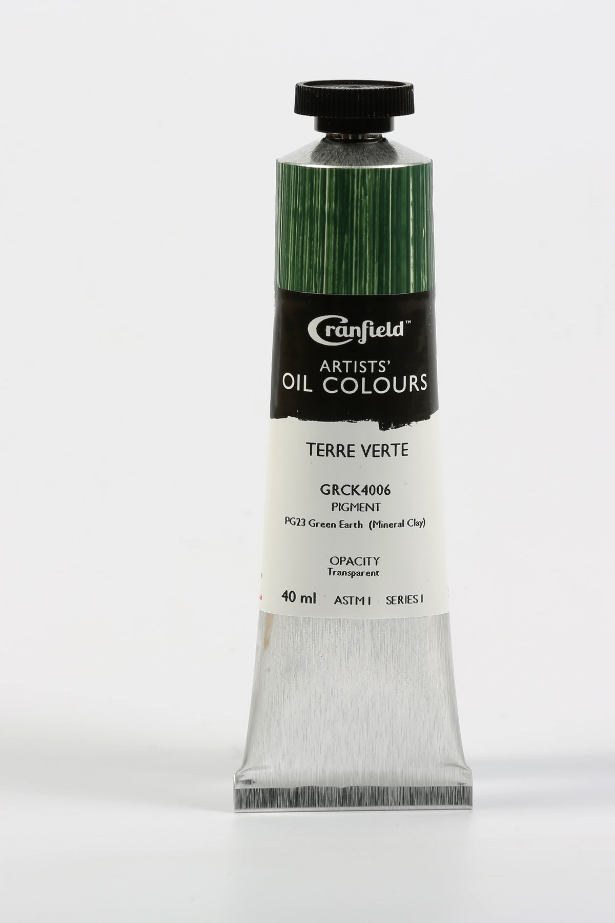 Cranfield Artists' Oil Colour 40ml – Terre Verte (Series 1)