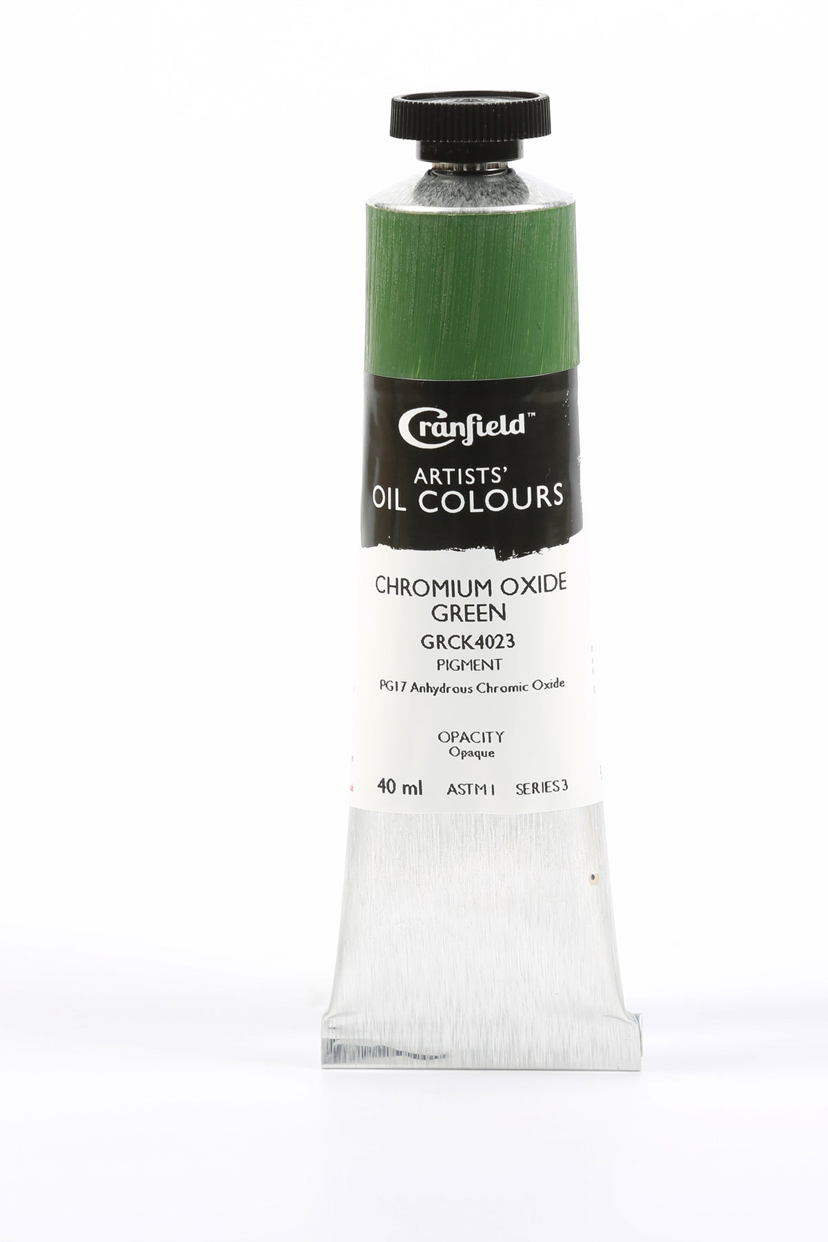 Cranfield Artists' Oil Colour 40ml – Chromium Oxide Green (Series 3)