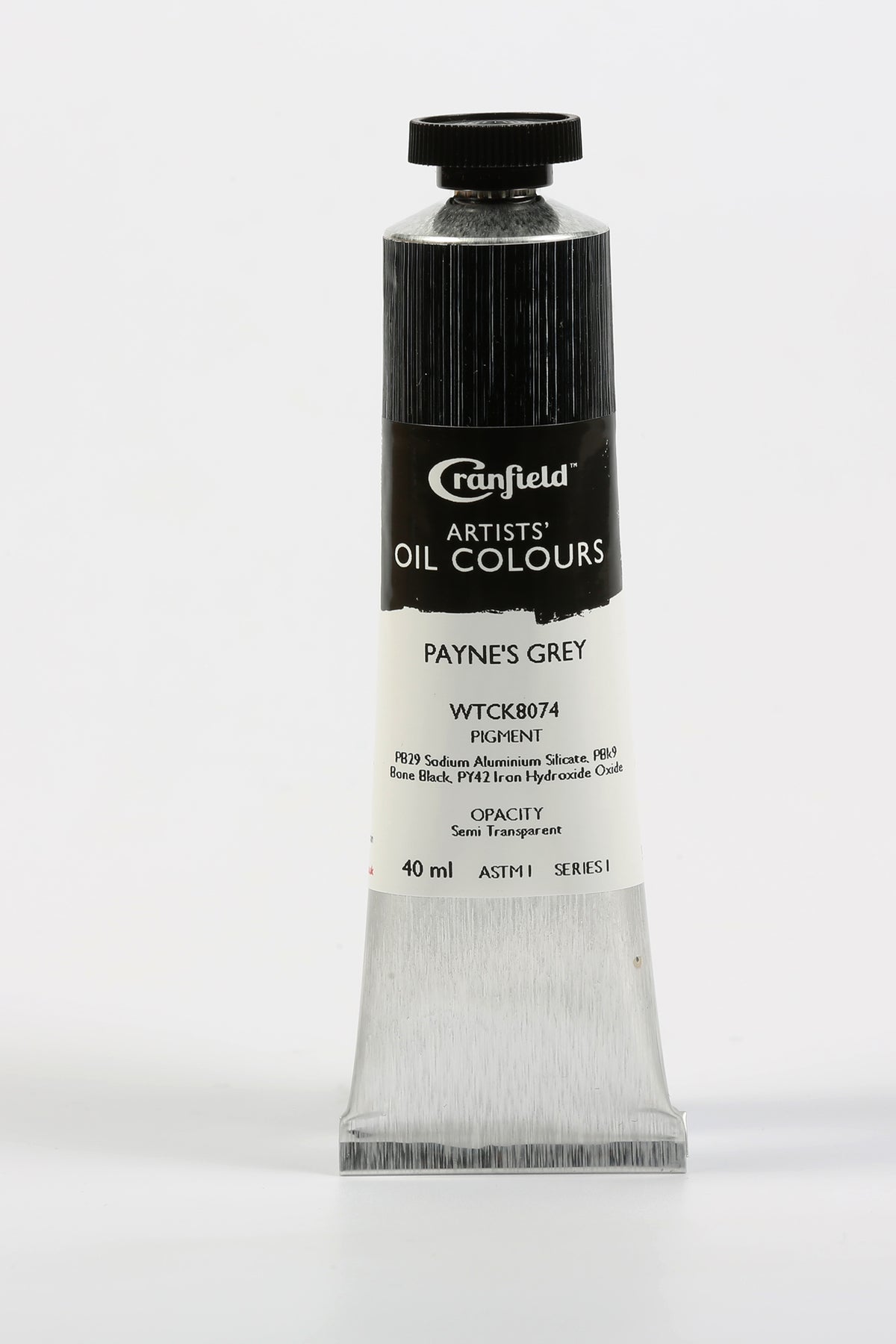 Cranfield Artists' Oil Colour 40ml – Payne's Grey (Series 1)