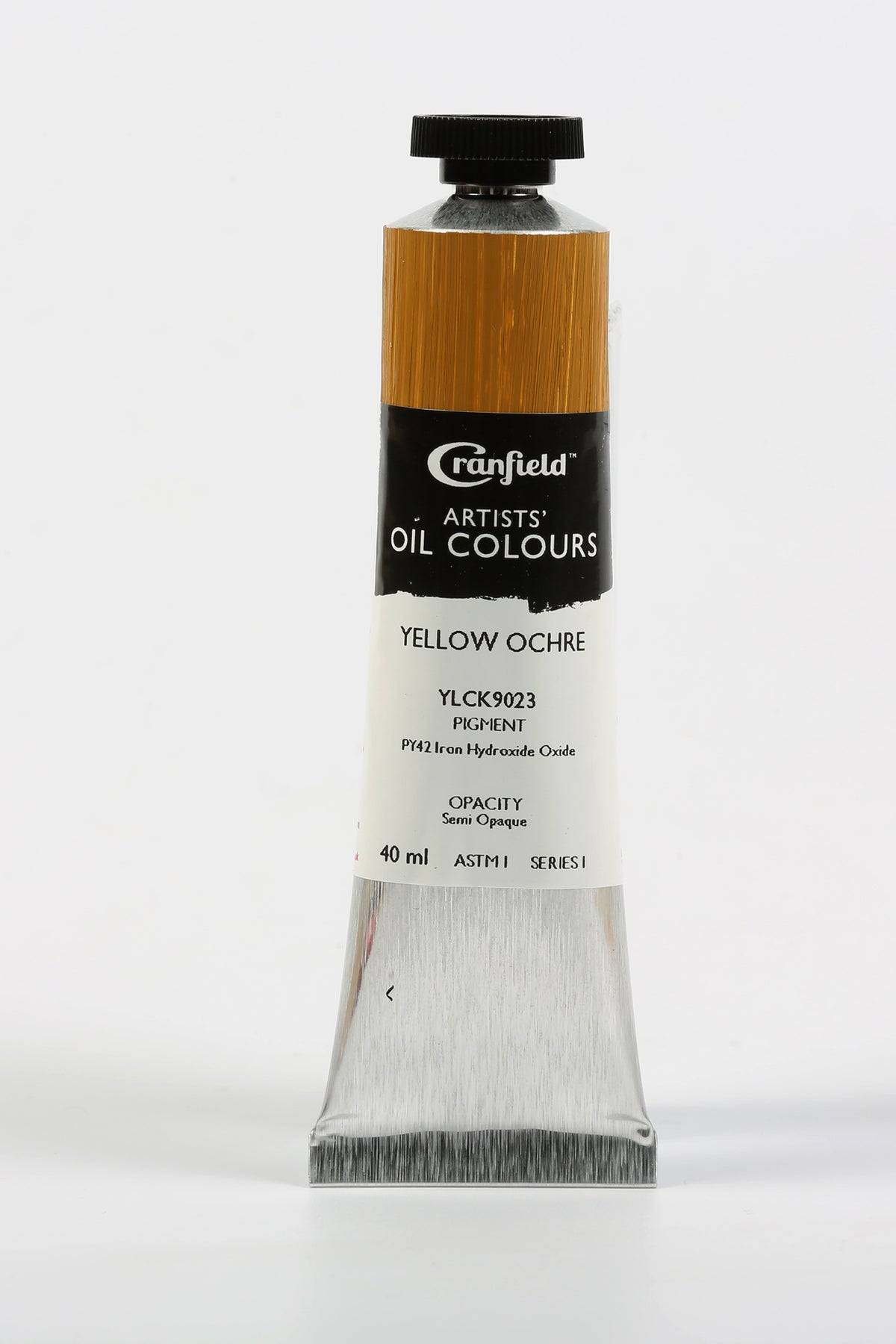 Cranfield Artists' Oil Colour 40ml – Yellow Ochre (Series 1)