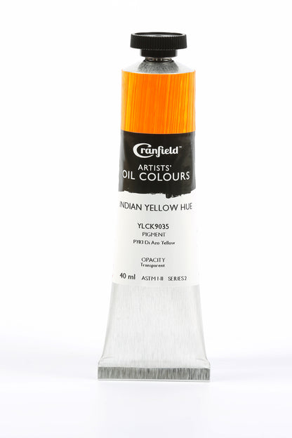 Cranfield Artists' Oil Colour 40ml – Indian Yellow Hue (Series 2)