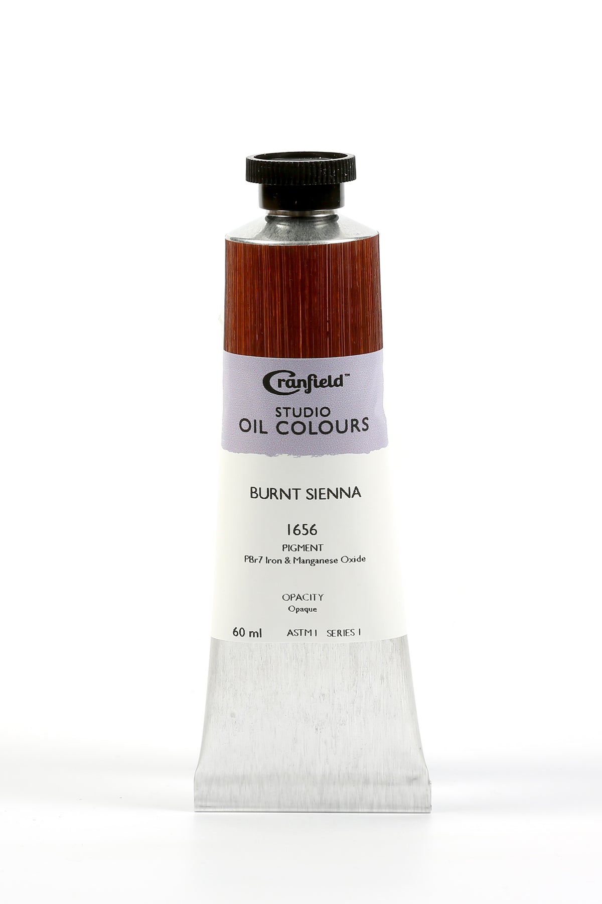 Cranfield Studio Oil Colour 60ml Tube – Burnt Sienna (Series 1)
