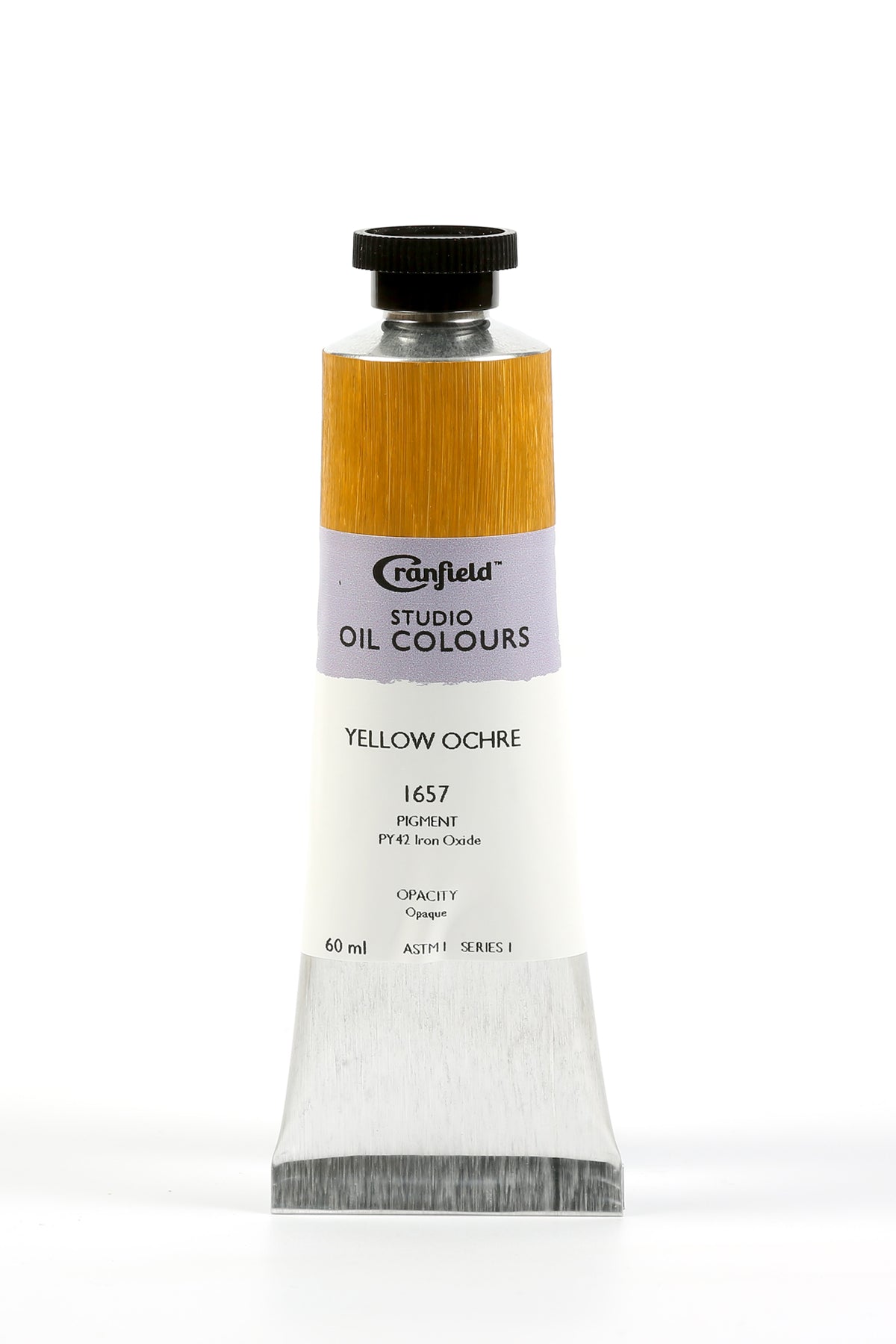 Cranfield Studio Oil Colour 60ml Tube – Yellow Ochre (Series 1)
