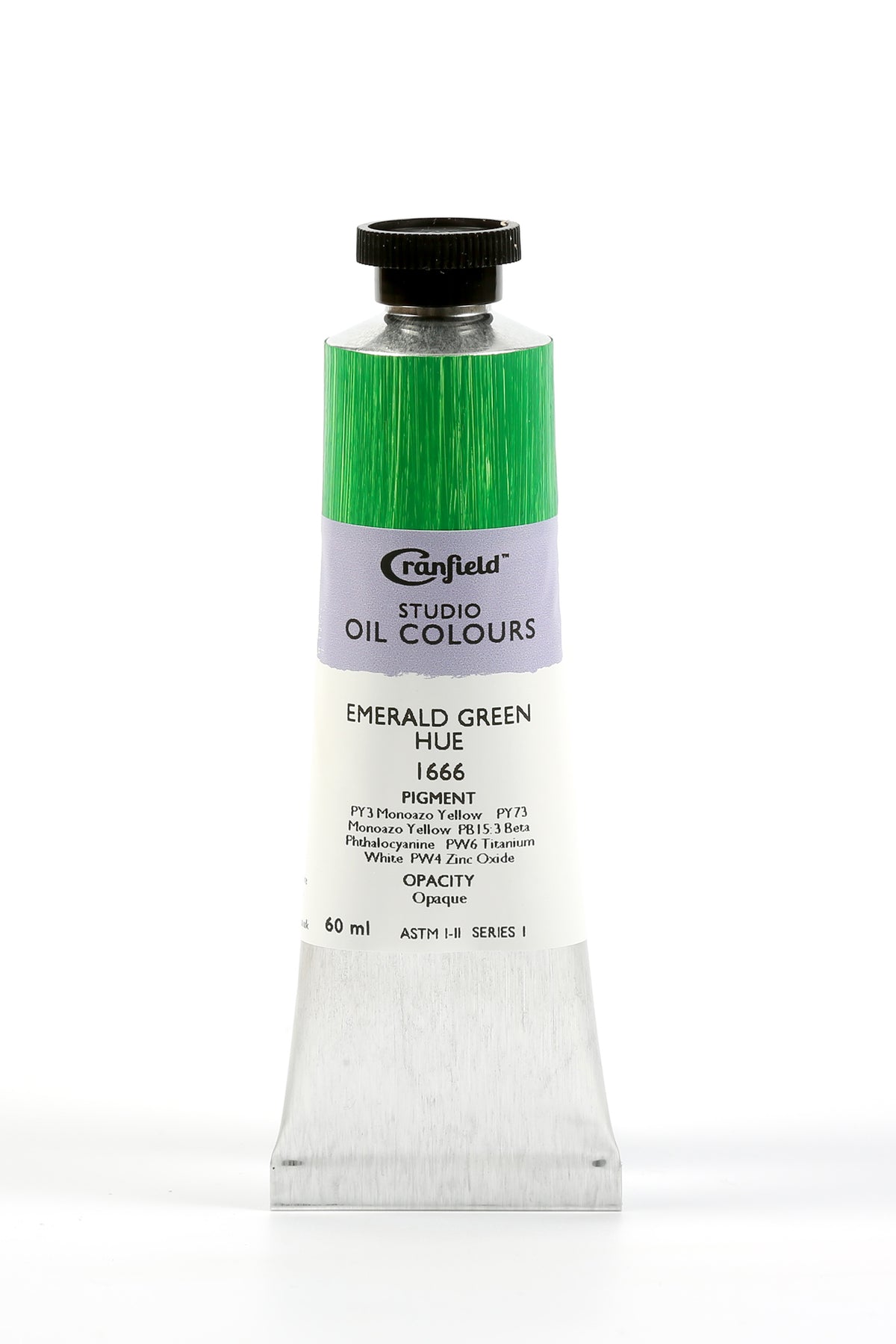 Cranfield Studio Oil Colour 60ml Tube – Emerald Green Hue (Series 1)