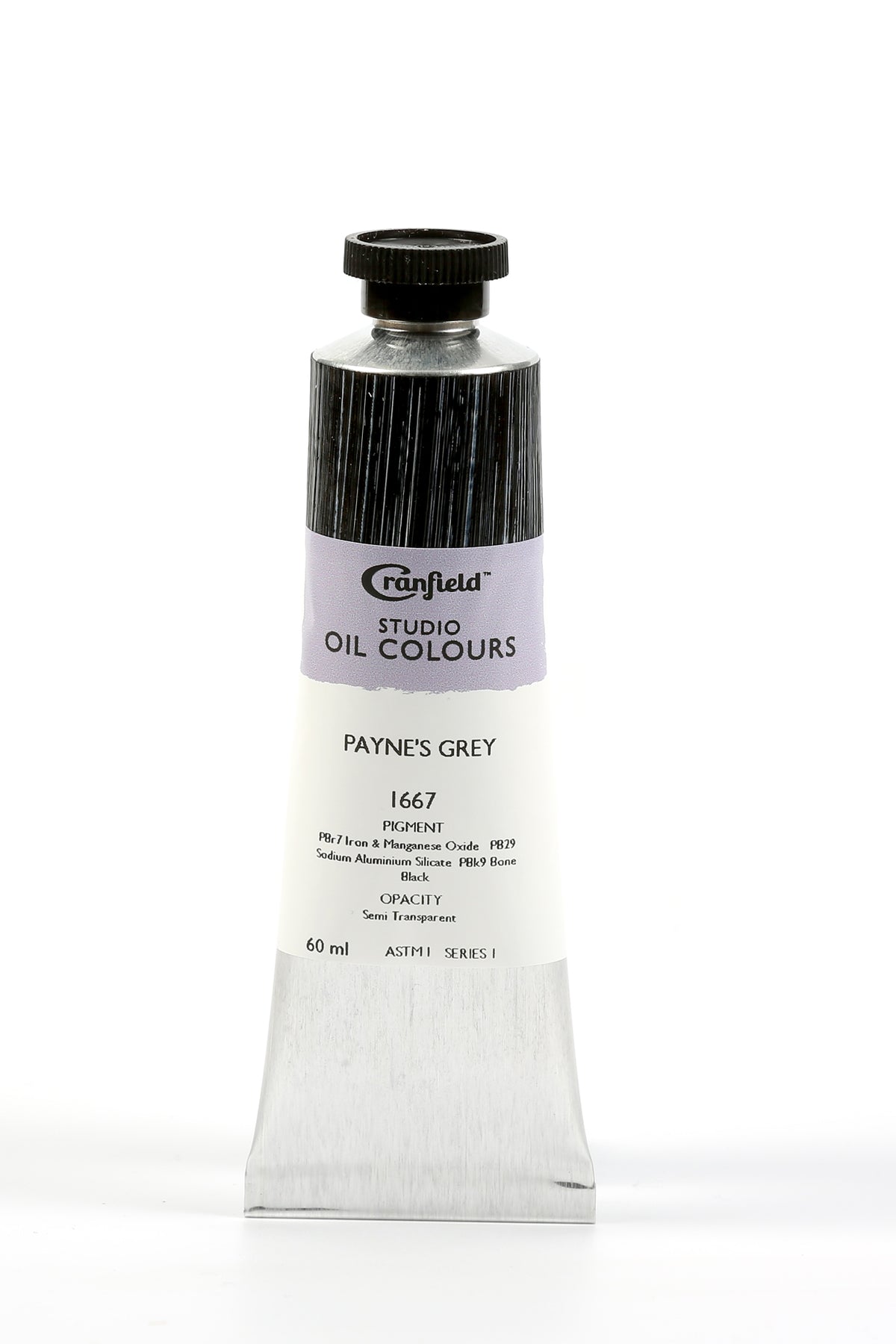 Cranfield Studio Oil Colour 60ml Tube – Payne's Grey (Series 1)