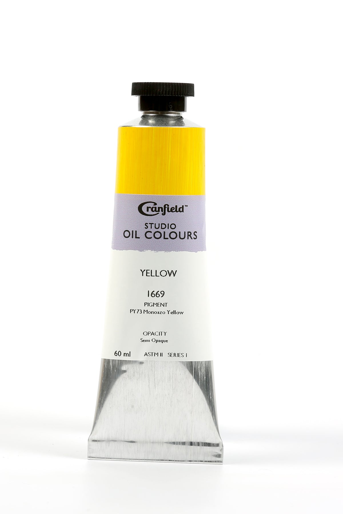 Cranfield Studio Oil Colour 60ml Tube – Yellow (Series 1)
