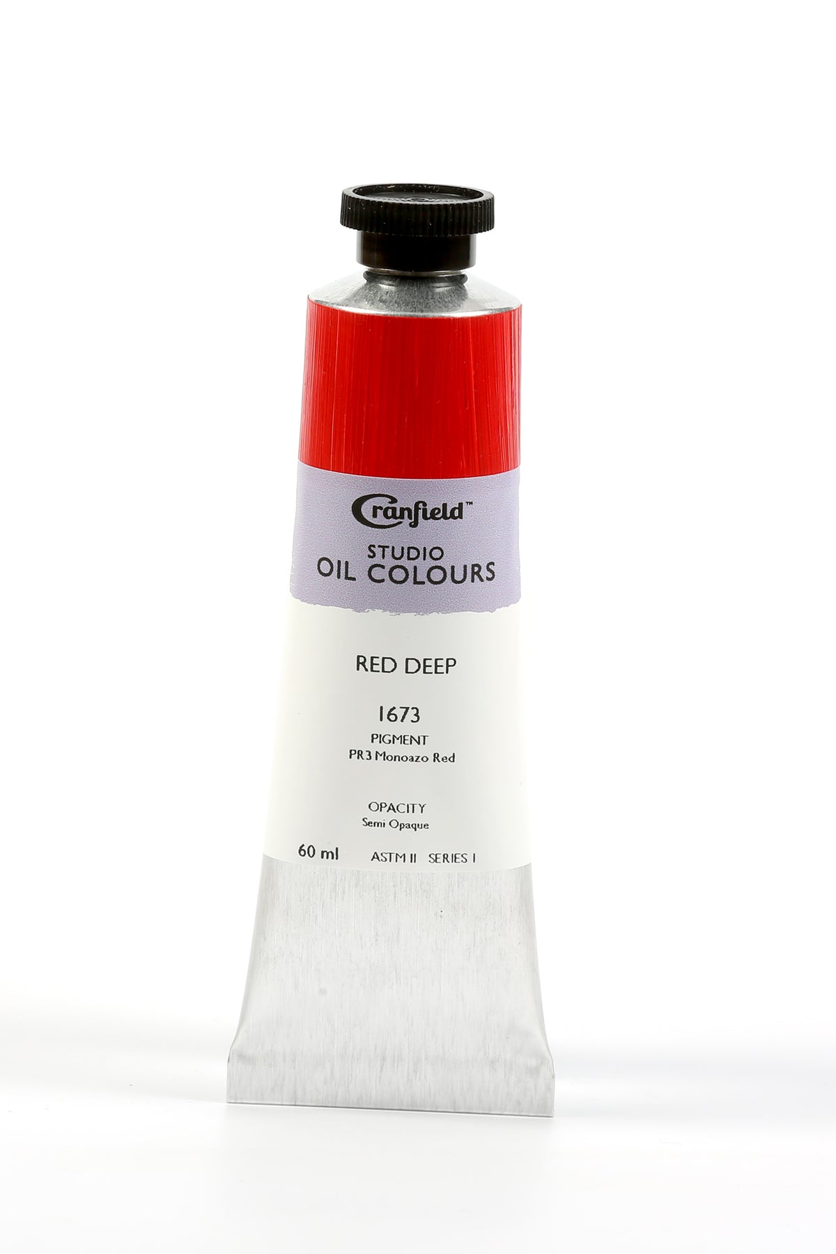 Cranfield Studio Oil Colour 60ml Tube – Red Deep (Series 1)