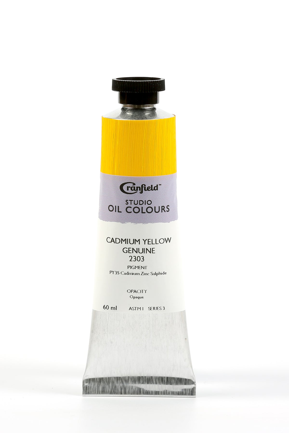 Cranfield Studio Oil Colour 60ml Tube – Cadmium Yellow Genuine (Series 3)