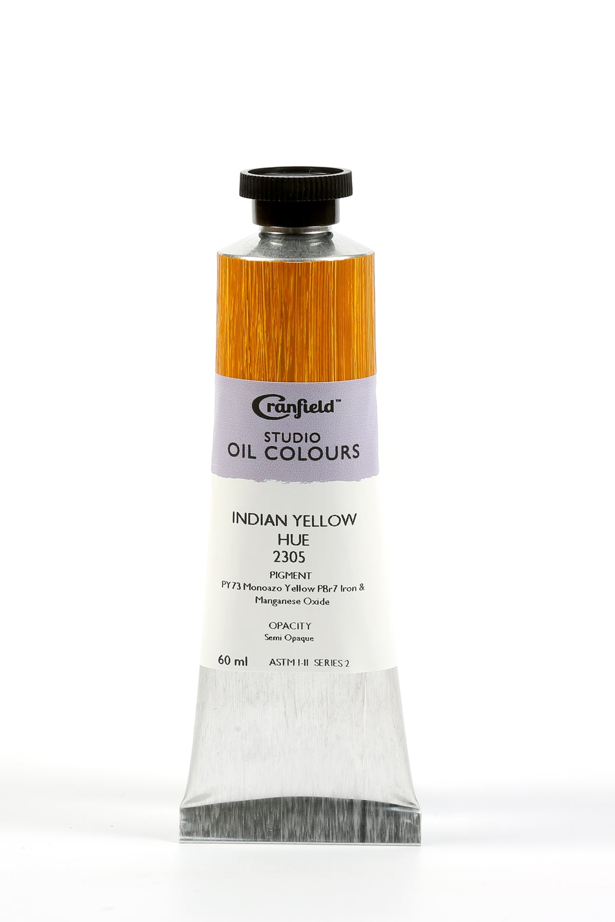Cranfield Studio Oil Colour 60ml Tube – Indian Yellow Hue (Series 2)