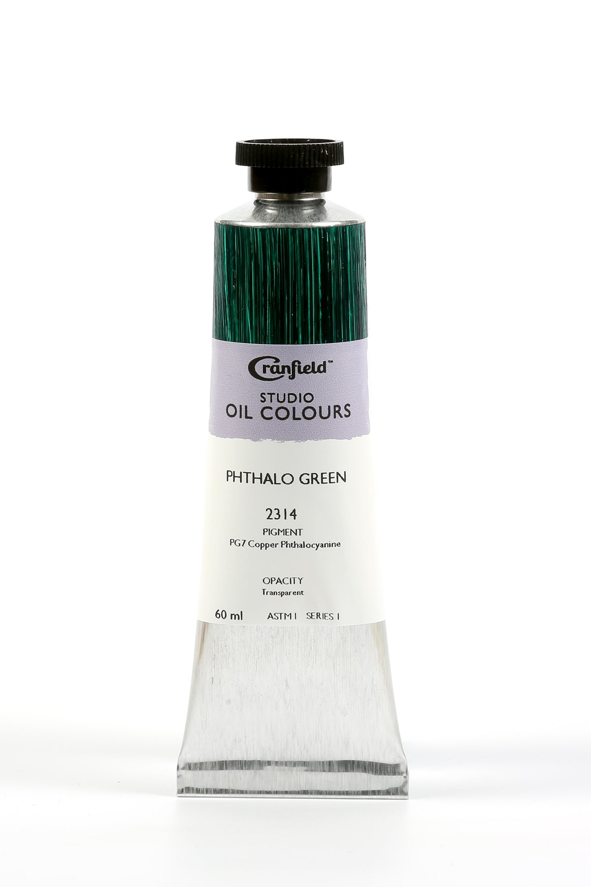 Cranfield Studio Oil Colour 60ml Tube – Phthalo Green (Series 1)