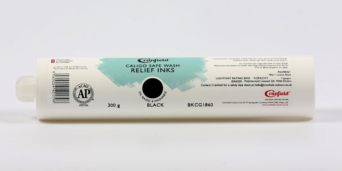 Cranfield Caligo Safe Wash Relief Ink 300g Cartridge – Black