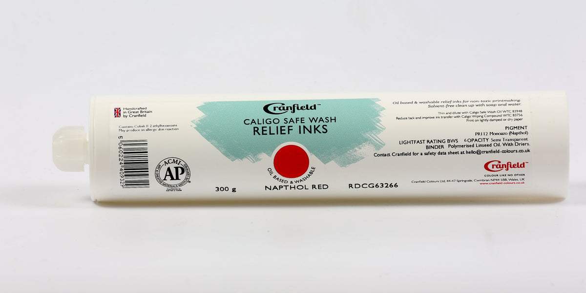 Cranfield Caligo Safe Wash Relief Ink 300g Cartridge – Naphthol Red
