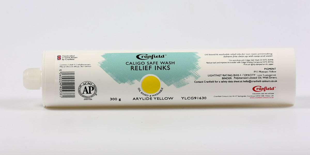 Cranfield Caligo Safe Wash Relief Ink 300g Cartridge – Arylide Yellow