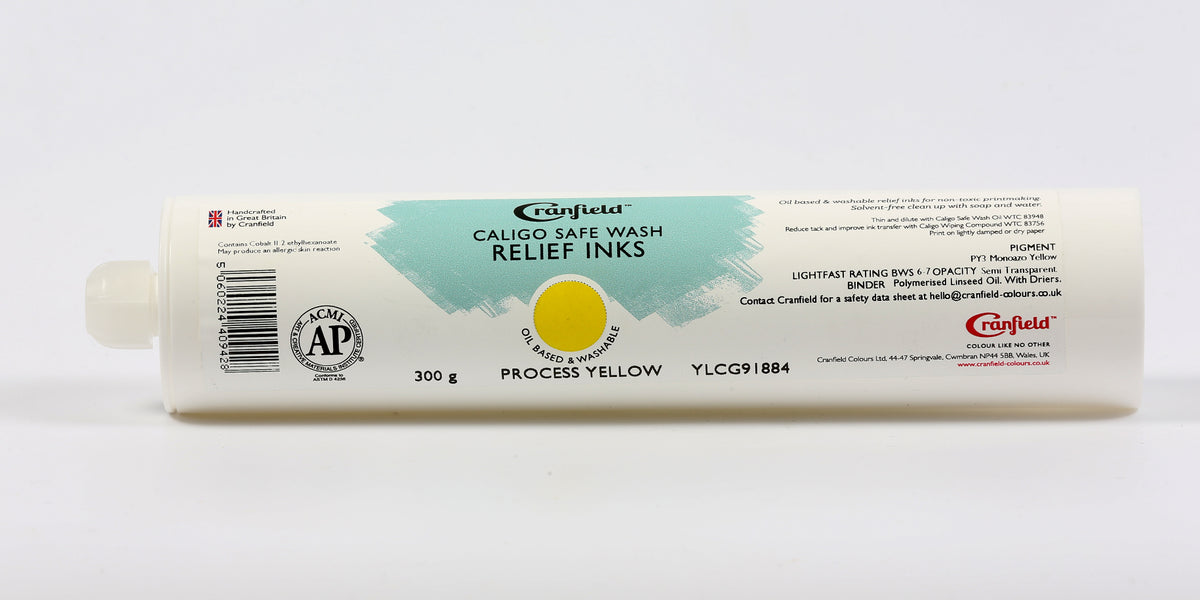 Cranfield Caligo Safe Wash Relief Ink 300g Cartridge – Process Yellow