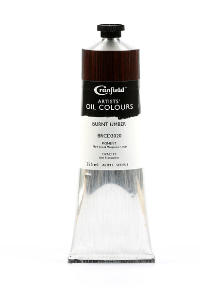 Cranfield Artists' Oil Colour 40ml – Burnt Umber (Series 1)