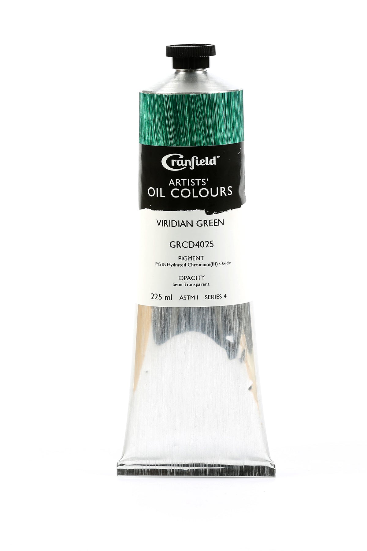 Cranfield Artists' Oil Colour 40ml – Viridian Green (Series 4)