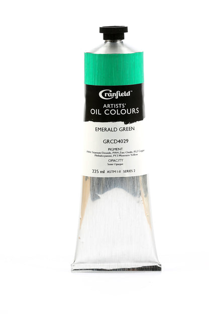 Cranfield Artists' Oil Colour 40ml – Emerald Green (Series 2)