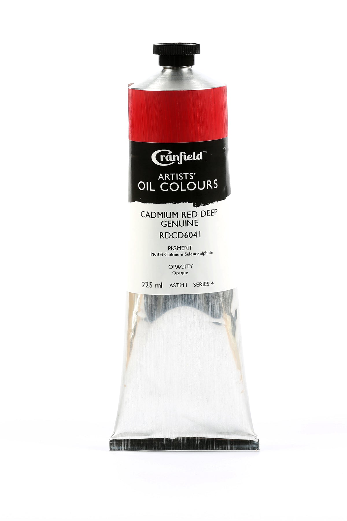 Cranfield Artists' Oil Colour 225ml – Cadmium Red Deep Genuine (Series 4)