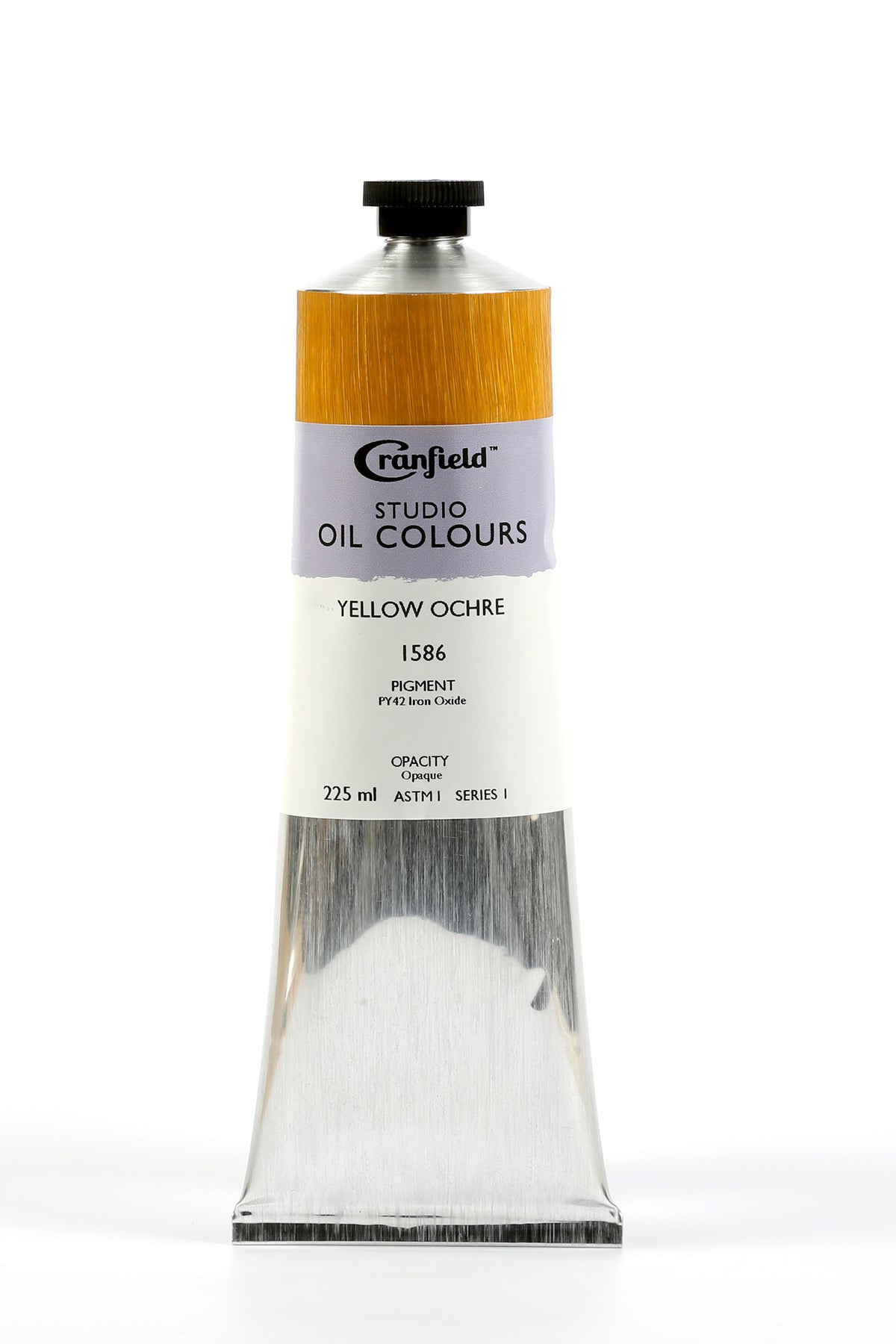 Cranfield Studio Oil Colour 225ml Tube – Yellow Ochre (Series 1)