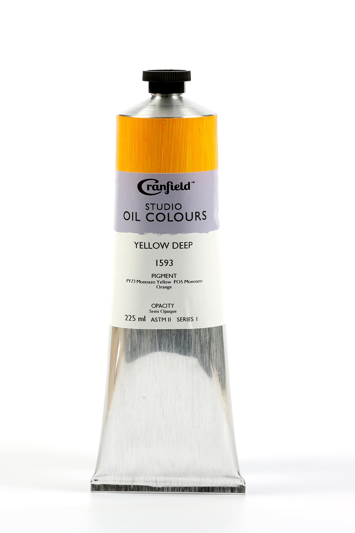 Cranfield Studio Oil Colour 225ml Tube – Yellow Deep (Series 1)