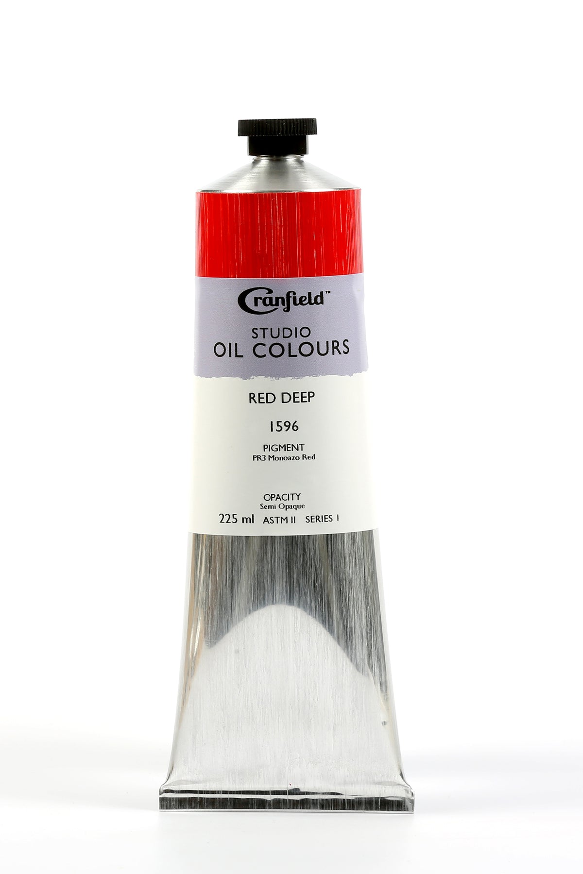 Cranfield Studio Oil Colour 225ml Tube – Red Deep (Series 1)