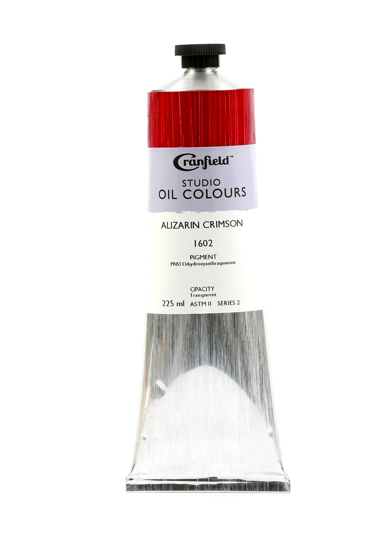 Cranfield Studio Oil Colour 225ml Tube – Alizarin Crimson (Series 2)