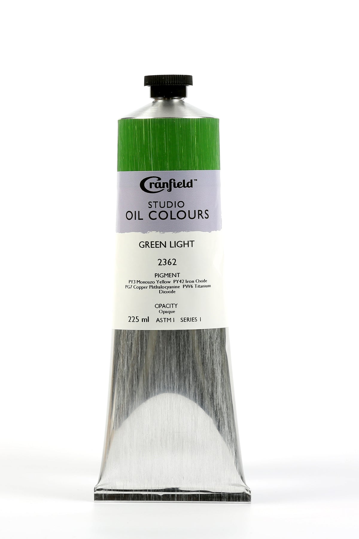 Cranfield Studio Oil Colour 225ml Tube – Green Light (Series 1)
