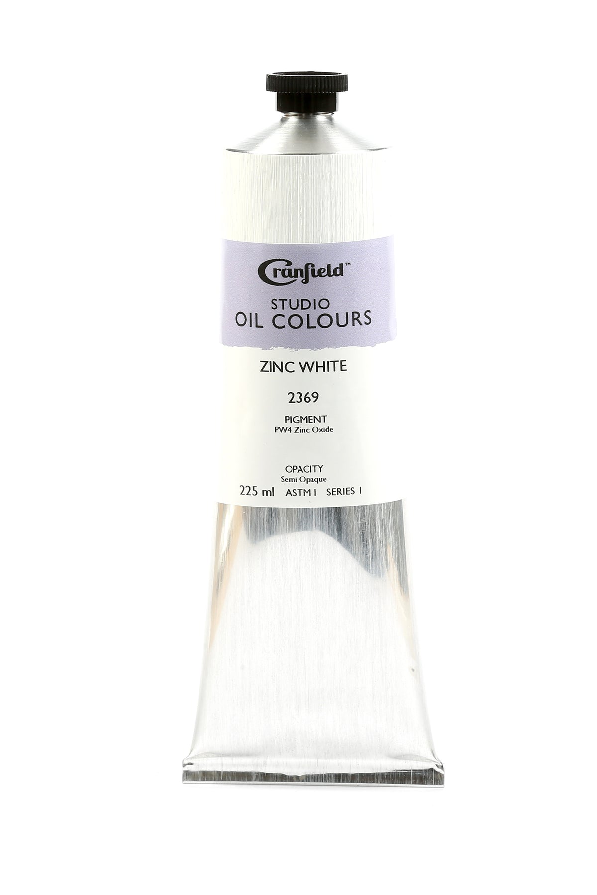 Cranfield Studio Oil Colour 225ml Tube – Zinc White (Series 1)