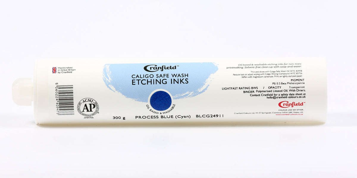 Cranfield Caligo Safe Wash Etching Ink 300g Cartridge – Cyan Process Blue