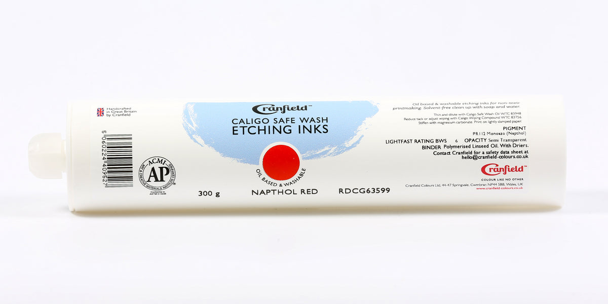 Cranfield Caligo Safe Wash Etching Ink 300g Cartridge – Naphthol Red