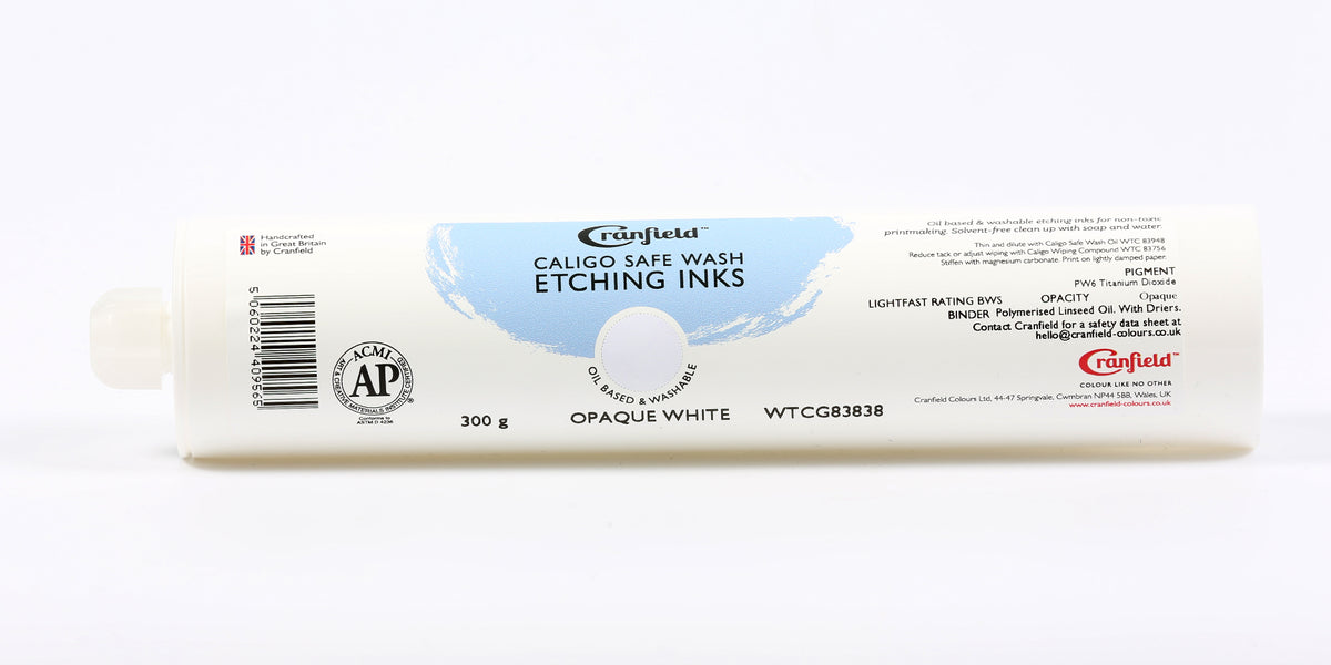 Cranfield Caligo Safe Wash Etching Ink 300g Cartridge – Opaque White