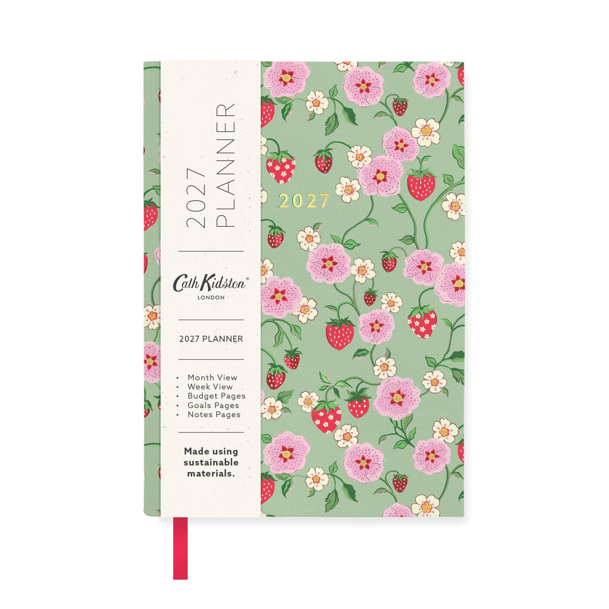 2027 Strawberry Green Diary (A6) (13635)
